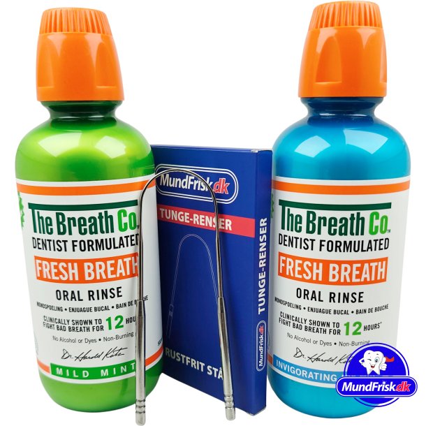 1 Liter Spezial Mundsplung gegen Mundgeruch THE BREATH Co. + Zungenschaber