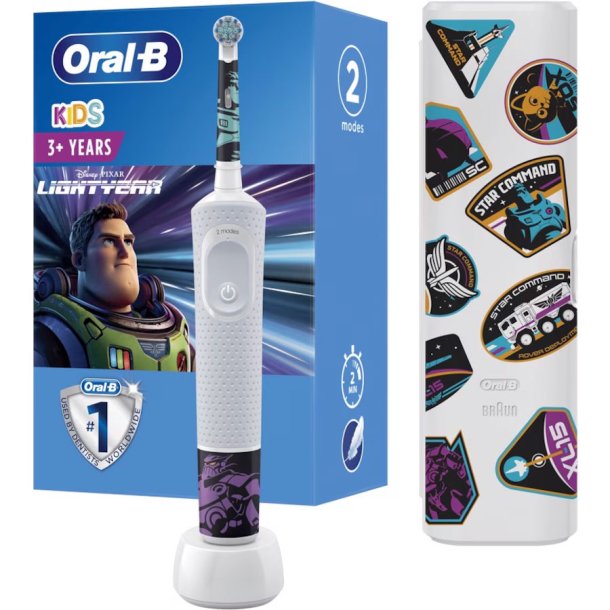 Oral-B Pixar Lightyear elektrisk tannbrste for barn inkl. Reiseetui