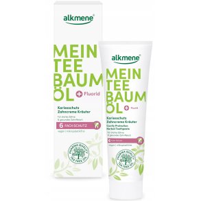 Alkmene Tea Tree -tandkrm med Protection Cavity Herbal ml
