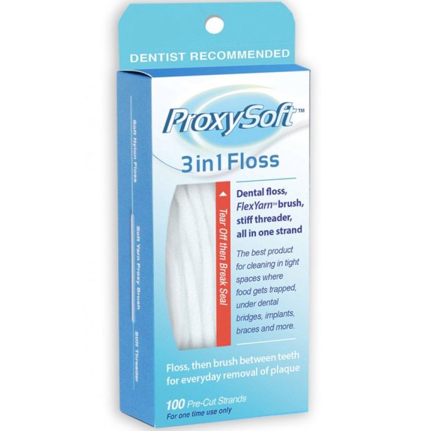 ProxySoft tandtrd 3 in 1 Floss 100 st.