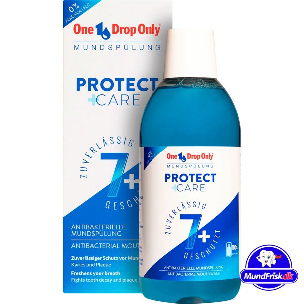 Munvatten mot dlig andedrkt ONE DROP ONLY Protect + Care Xylitol &amp; Zink 500 ml