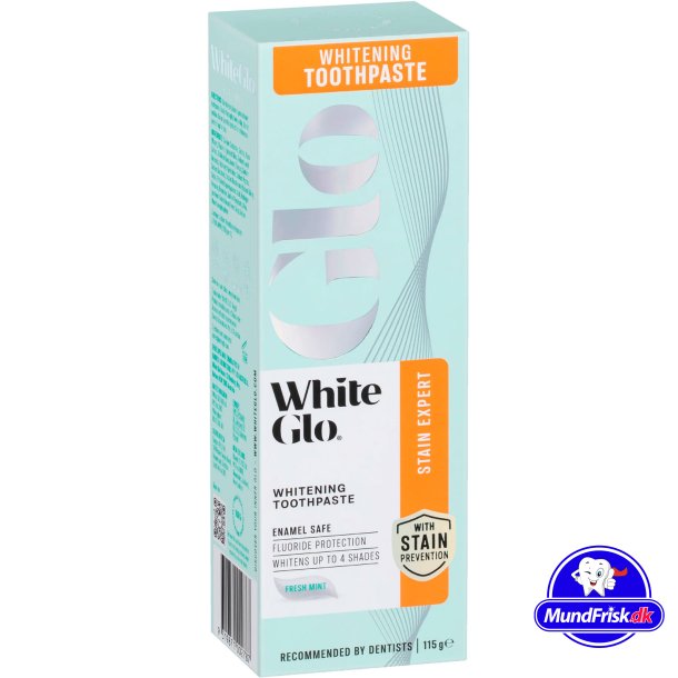 Tandblekningstandkrm WHITE GLO Stain Expert 115g