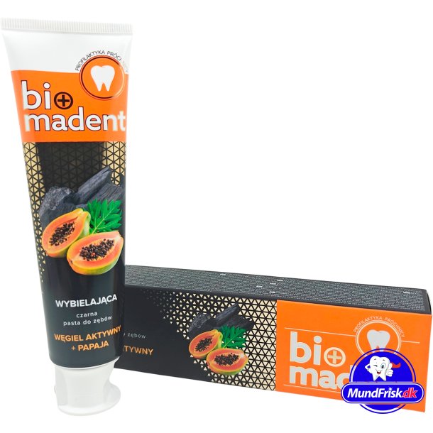 Bio Madent Hanf Zahnpasta Kohle &amp; Papaya &amp; CBD 100 ml.