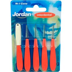 Jordan Koniska Interdentalborstar 5 st. Nr 1 Kon 2-5 mm