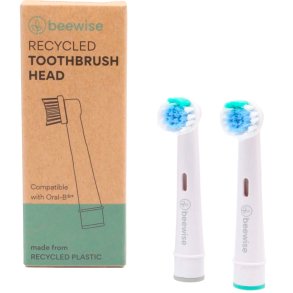 Borsthuvuden av tervunnen plast fr Oral-B BEEWISE 2 st.