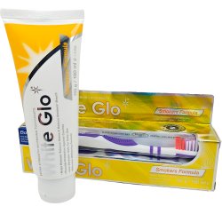 Tandblegning Tandpasta WHITE GLO Smokers Formula 100ml + Tandbrste