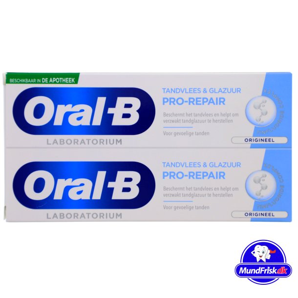 Oral-B Zahnpasta 2 x 75 ml. Pro - Reparatur von Zahnfleisch und Zahnschmelz