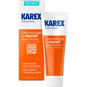 Tandbeskyttelsesgel til Brn KAREX Hydroxyapatit Tooth Protection BioHAP 50 ml.