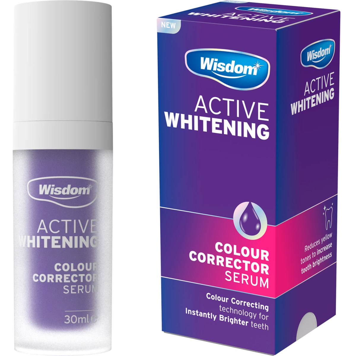 WISDOM Active Whitening Colour Corrector Serum 30ml
