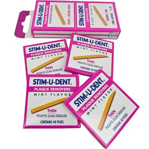 STIM-U-DENT Tr Tandstikker Thin 4 x 40 stk