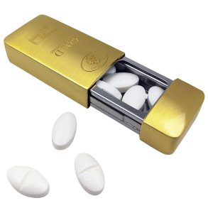 Pilleboks Metal Guldbarre Pilleske