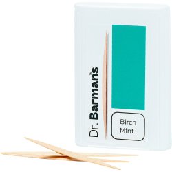 Tr Tandstikker DR. BARMANS Birch Mint Dobbel-ended 100 stk.