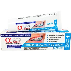 Ortodontisk Xylitol Tandpasta ALFA ORTHO Night 75 ml.