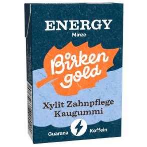 Nat�rlicher Xylitol Kaugummi BIRKENGOLD Energy Xylit Zahnpflege Kaugummi 20 Stk