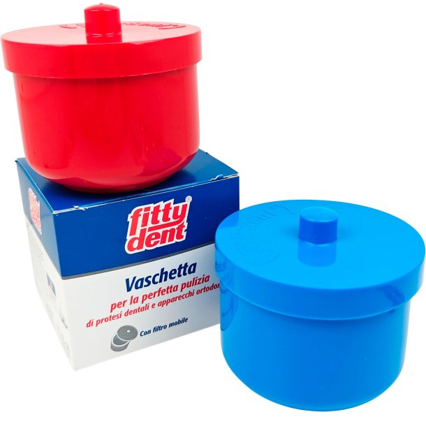 FITTYDENT Reinigingskom voor gebitsprothesen en orthodontische apparaten
