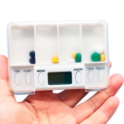 Pille�ske med Alarm - Timed Reminder Pill Box