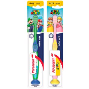 Super Mario Kinderzahnb�rste PEPSODENT Junior 6 Jahre/+