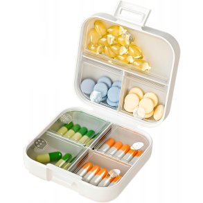 Praktisk og kompakt pilleboks � perfekt til hverdag og reise