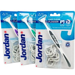Jordan Easy Clean Flosser Tandtr�dshandtag + 21 refill-huvuden