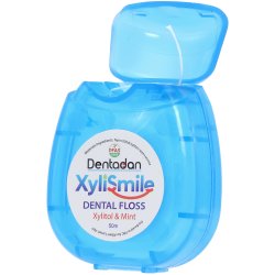 Tandzijde met Xylitol DENTADAN XyliSmile Mint &amp; Wax 50 mtr.