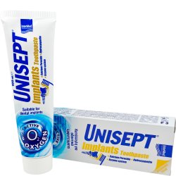 Hydroxyapatit Tandpasta UNISEPT Active Oxygen Implants - s�rligt velegnet til implantater (100 ml.)