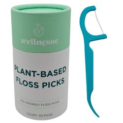 Zahnseidenb�gel WELLNESSE Plant-Based Floss Picks � 50 Stk.