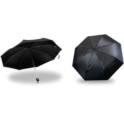 Mini parapluie de sac – compact et pliable (noir)