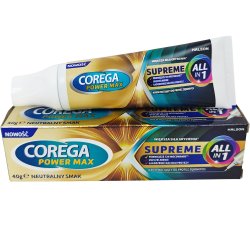 Proteselim COREGA Power Max Supreme All In 1 � Ekstra sterkt feste og komfort hele dagen (40g)