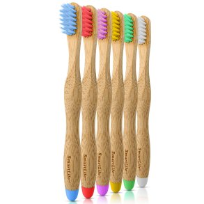 SmartLife B�rnetandb�rster 6 stk. Bamboo Kids
