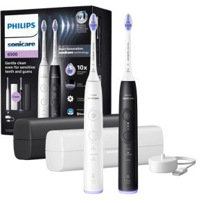 PHILIPS Sonicare El-tannb�rster 6500 Duo Pack Inkl. Reise-etuier