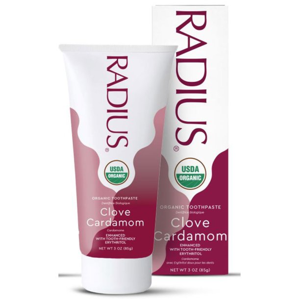 �kologisk Tandpasta RADIUS Organic Clove Cardamom USDA 