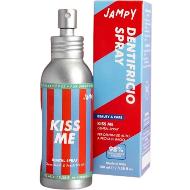 JAMPY KISS ME Dental Spray – Zahn- und Mundspray für Hunde mit Natriumhexametaphosphat (100 ml)