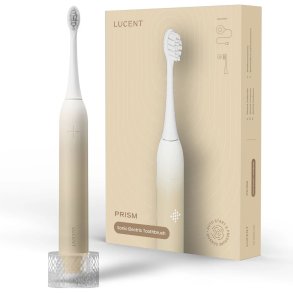 Lucent Prism Sonic Eltandborste Vanilla Cream � Intelligent sonisk reng�ring med automatisk start och trycksensor