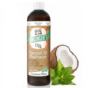 Dr. Ginger's Coconut Oil Coconut Mint � Fluorvrije Monddouche met Aloe Vera en Xylitol (414 ml)