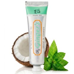 Dr. Ginger's Coconut Oil Coconut Mint Travel Size 35 g � Fluorvrije tandpasta met kokosolie en xylitol