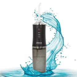 JOCCA kabellose Munddusche mit 3 Einstellungen und 4 Aufs�tzen