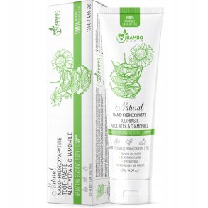 Bamboo Earth Natural Nano-Hydroxyapatatite Tandpasta � Aloe Vera & Chamomile (130g)