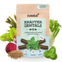 Noms+ Kr�uter Dentals – vegane Zahnpflegesticks f�r Hunde 150g)