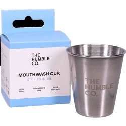 The Humble Co. Gobelet pour bain de bouche - Gobelet en acier inoxydable, 20 ml