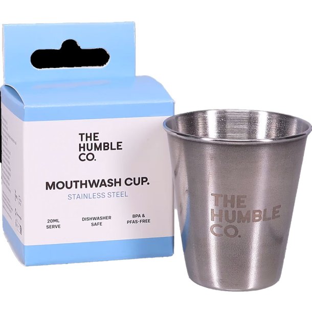 The Humble Co. Gobelet pour bain de bouche - Gobelet en acier inoxydable, 20 ml