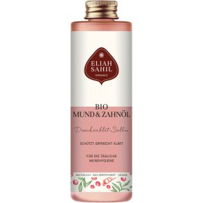 Oil Pulling Eliah Sahil Bio Luomu suu- ja hammas�ljy, drakenveri ja salvia – 100 ml
