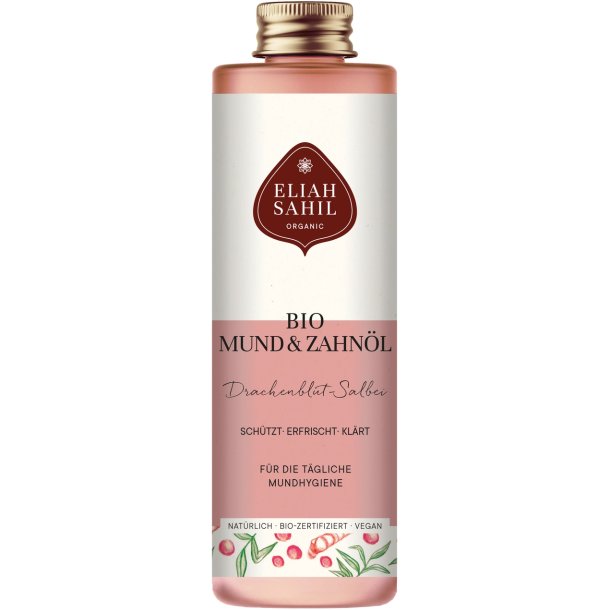 Oil Pulling Eliah Sahil Bio Luomu suu- ja hammas�ljy, drakenveri ja salvia – 100 ml