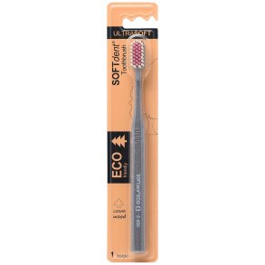 SOFTdent ECO Ultrasoft Zahnb�rste mit 5.480 Borsten und Zedernholz � 1 St.