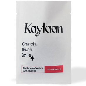 Hydroxyapatite Zahnputztabletten KAYLAAN Strawberry & Xylitol (Beutel 90 St.)