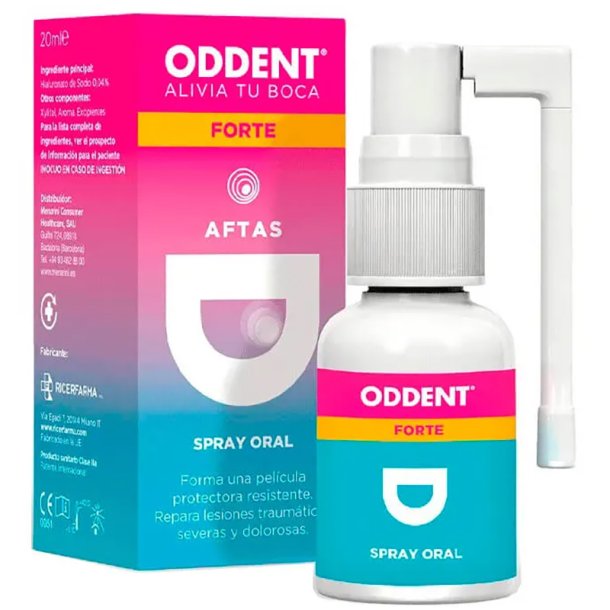 Suusuihke Parodontiitti Suun haavaumat Ientulehdus ODDENT Forte 20 ml