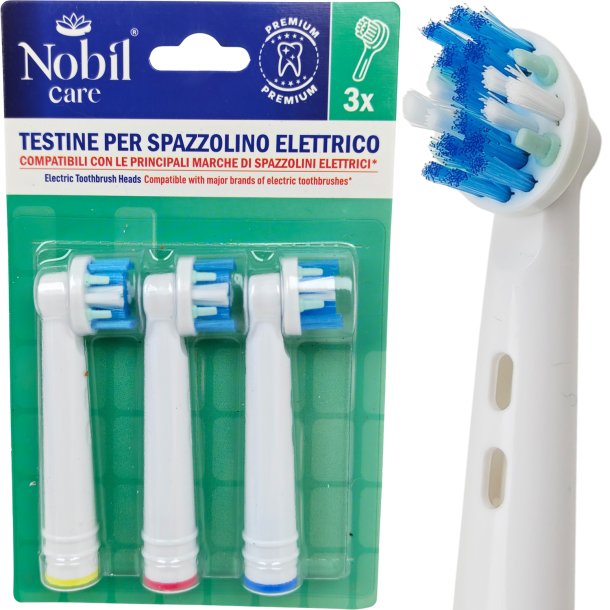 Nobil Care Premium Kompatible B�rstehoder til Oral-B (3 stk.)