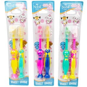 Nobil Care Sweet Smile Kids Soft Kinderzahnb�rsten mit Schutzkappe (2 St.)