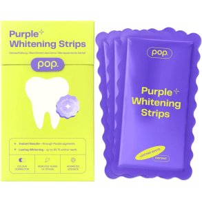 POP Purple Whitening Strips med PAP & Hydroxyapatit – 7 behandlinger