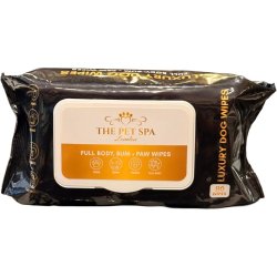 The Pet Spa London Luxury Dog Wipes Baby Powder – Reng�ringsservetter f�r hund (80 st)