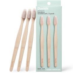 Davids Premium Bamboo Toothbrush Soft � Bambustandb�rster (3 stk.)